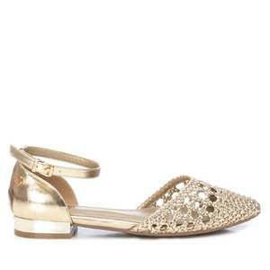 NEW XTI women's ballerinas shoes in gold